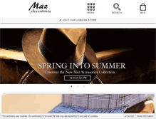 Tablet Screenshot of mazaccessories.com